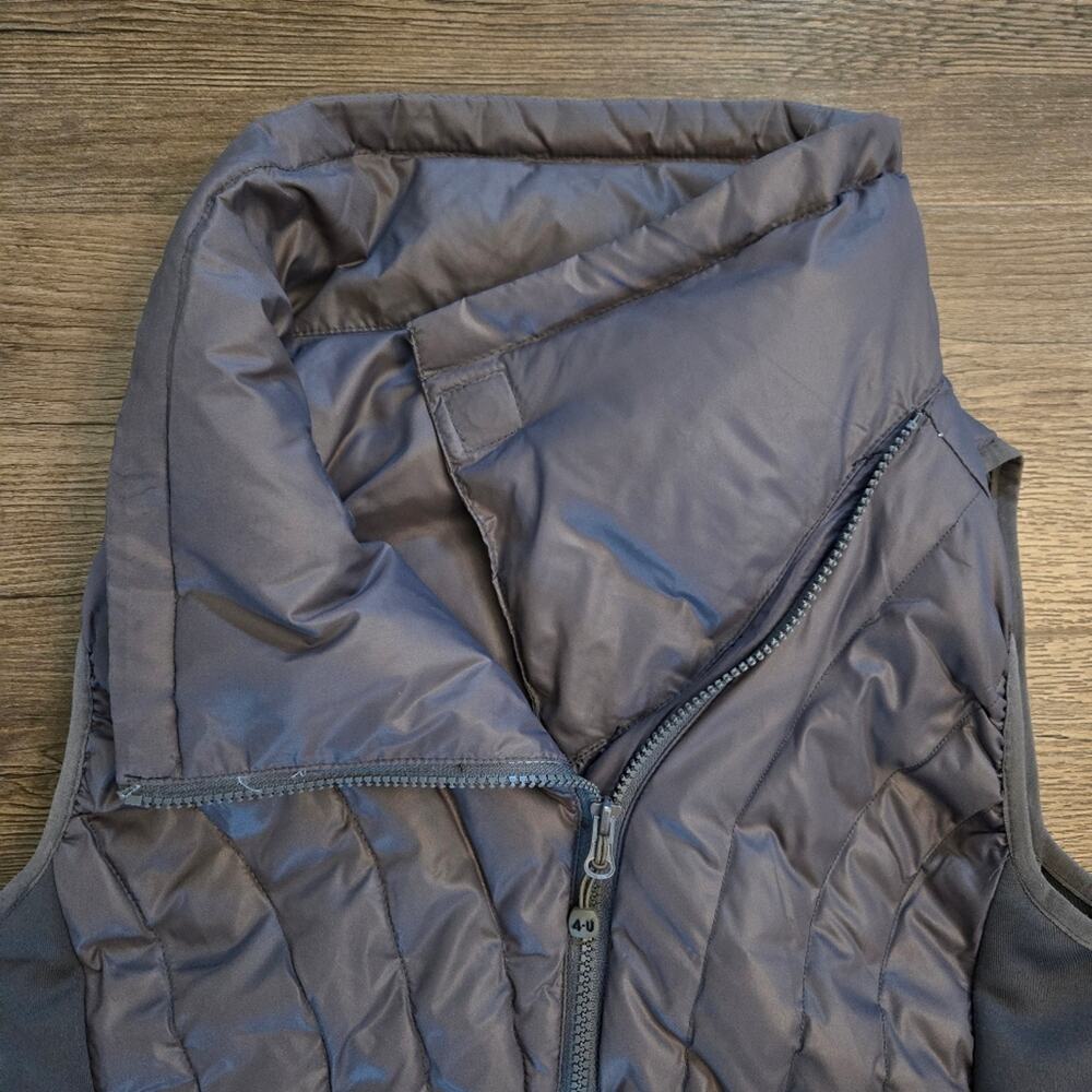 4-U Performance Women's Quilted Down Puffer Vest Gray Size M - Picture 4 of 7